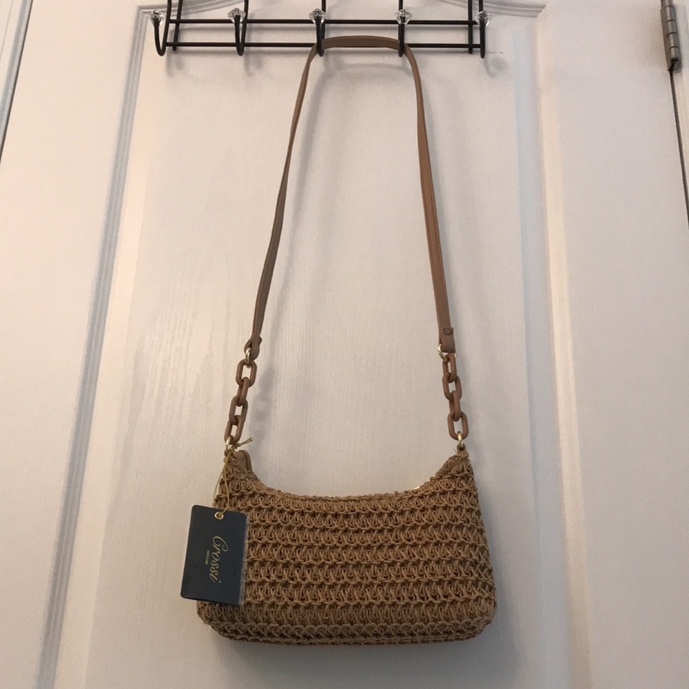 Crossi New York Straw Crossbody